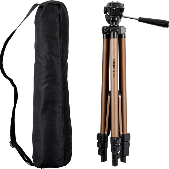 Amazon Basics 50-inch Lightweight Portable Camera Mount Tripod Stand with Bag - Picture 1 of 7